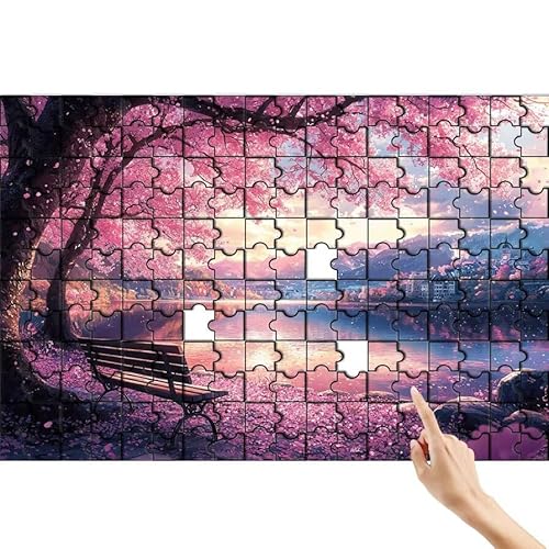 Baum Puzzle 1500 Teile Erwachsene, Landschaft Klassische Puzzles Bastelset Erwachsene, Buntes und Lustiges Lernspiele, Herausforderung Spielzeug mit Box für Home Wall Decor Geschenke für Männer N-2 von Feionnug