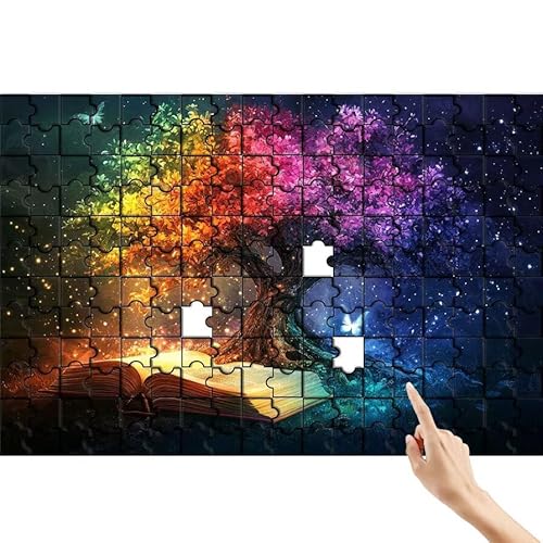 Baum Puzzle 300 Teile Erwachsene, Traum Klassische Puzzles Bastelset Erwachsene, Buntes und Lustiges Lernspiele Set, Herausforderung Spielzeug mit Box für Home Wall Decor, Geschenke für Männer C-4 von Feionnug