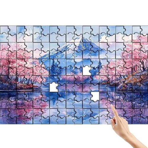 Berg Puzzle 1000 Teile Erwachsene, Baum Klassische Puzzles Bastelset Erwachsene, Buntes und Lustiges Lernspiele Set, Herausforderung Spielzeug mit Box für Home Wall Decor, Geschenke für Männer C-1 von Feionnug