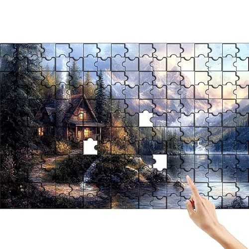 Berg Puzzle 1000 Teile Erwachsene, Baum Klassische Puzzles Bastelset Erwachsene, Buntes und Lustiges Lernspiele Set, Herausforderung Spielzeug mit Box für Home Wall Decor, Geschenke für Männer S-4 von Feionnug