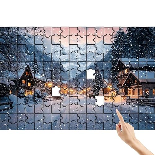 Berg Puzzle 1000 Teile Erwachsene, Ländlich Klassische Puzzles Bastelset Erwachsene, Buntes und Lustiges Lernspiele Set, Herausforderung Spielzeug mit Box für Home Wall Decor, Geschenke für Männer H-6 von Feionnug