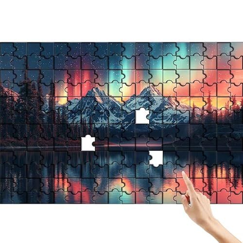 Berg Puzzle 1000 Teile Erwachsene, Polarlicht Klassische Puzzles Bastelset Erwachsene, Buntes und Lustiges Lernspiele, Herausforderung Spielzeug mit Box für Home Wall Decor Geschenke für Männer D-4 Berg Puzzle 1000 Teile Erwachsene, Polarlicht Klassische Puzzles Bastelset Erwachsene, Buntes und Lustiges Lernspiele, Herausforderung Spielzeug mit Box für Home Wall Decor Geschenke für Männer D-4 von Feionnug