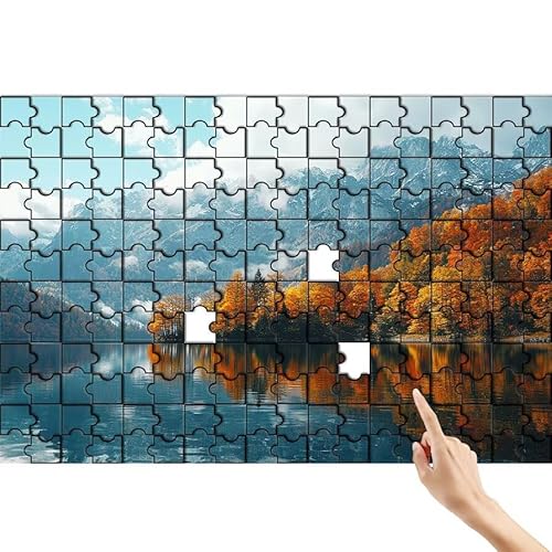 Berg Puzzle 1000 Teile Erwachsene, Wald Klassische Puzzles Bastelset Erwachsene, Buntes und Lustiges Lernspiele Set, Herausforderung Spielzeug mit Box für Home Wall Decor, Geschenke für Männer O-6 von Feionnug