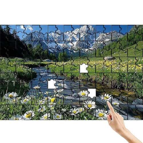 Berg Puzzle 140 Teile Erwachsene, Landschaft Klassische Puzzles Bastelset Erwachsene, Buntes und Lustiges Lernspiele Set, Herausforderung Spielzeug mit Box für Home Wall Decor Geschenke für Männer X-2 von Feionnug