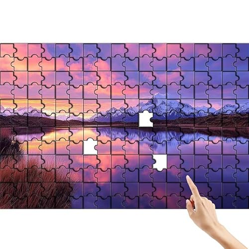 Berg Puzzle 140 Teile Erwachsene, Landschaft Klassische Puzzles Bastelset Erwachsene, Buntes und Lustiges Lernspiele Set, Herausforderung Spielzeug mit Box für Home Wall Decor Geschenke für Männer G-7 von Feionnug