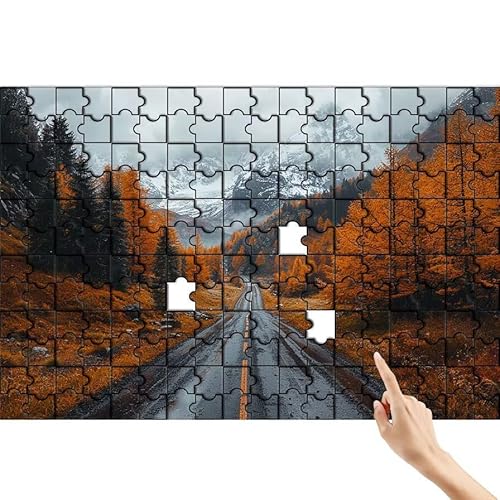 Berg Puzzle 140 Teile Erwachsene, Wald Klassische Puzzles Bastelset Erwachsene, Buntes und Lustiges Lernspiele Set, Herausforderung Spielzeug mit Box für Home Wall Decor, Geschenke für Männer G-9 von Feionnug