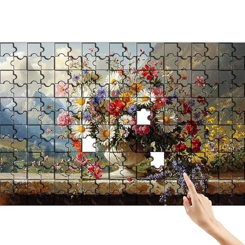 Berg Puzzle 1500 Teile Erwachsene, Gänseblümchen Klassische Puzzles Bastelset Erwachsene, Buntes und Lustiges Lernspiele, Herausforderung Spielzeug mit Box für Home Wall Decor Geschenke für Männer J-4 von Feionnug