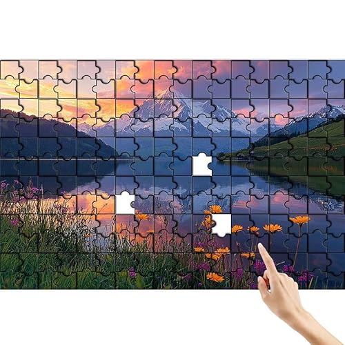 Berg Puzzle 36 Teile Erwachsene, See Klassische Puzzles Bastelset Erwachsene, Buntes und Lustiges Lernspiele Set, Herausforderung Spielzeug mit Box für Home Wall Decor, Geschenke für Männer X-4 von Feionnug
