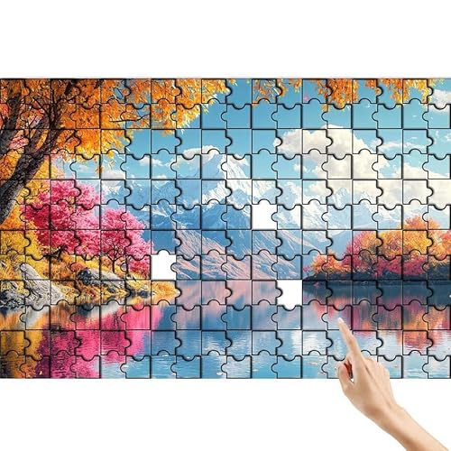 Berg Puzzle 36 Teile Erwachsene, See Klassische Puzzles Bastelset Erwachsene, Buntes und Lustiges Lernspiele Set, Herausforderung Spielzeug mit Box für Home Wall Decor, Geschenke für Männer Z-4 von Feionnug