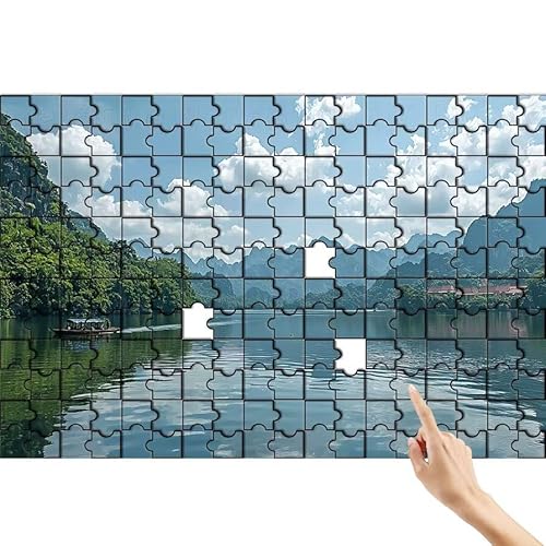 Berg Puzzle 90 Teile Erwachsene, Wald Klassische Puzzles Bastelset Erwachsene, Buntes und Lustiges Lernspiele Set, Herausforderung Spielzeug mit Box für Home Wall Decor, Geschenke für Männer E-8 von Feionnug