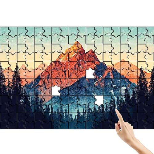 Berg Puzzle 90 Teile Erwachsene, Wald Klassische Puzzles Bastelset Erwachsene, Buntes und Lustiges Lernspiele Set, Herausforderung Spielzeug mit Box für Home Wall Decor, Geschenke für Männer Z-2 Berg Puzzle 90 Teile Erwachsene, Wald Klassische Puzzles Bastelset Erwachsene, Buntes und Lustiges Lernspiele Set, Herausforderung Spielzeug mit Box für Home Wall Decor, Geschenke für Männer Z-2 von Feionnug