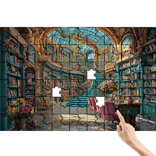 Blume Puzzle 1000 Teile Erwachsene, Studie Klassische Puzzles Bastelset Erwachsene, Buntes und Lustiges Lernspiele Set, Herausforderung Spielzeug mit Box für Home Wall Decor, Geschenke für Männer M-0 von Feionnug