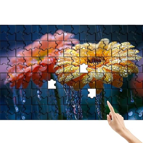 Blume Puzzle 1500 Teile Erwachsene, Anlage Klassische Puzzles Bastelset Erwachsene, Buntes und Lustiges Lernspiele Set, Herausforderung Spielzeug mit Box für Home Wall Decor, Geschenke für Männer I-9 von Feionnug