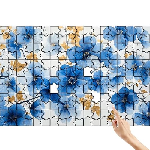 Blume Puzzle 1500 Teile Erwachsene, Anlage Klassische Puzzles Bastelset Erwachsene, Buntes und Lustiges Lernspiele Set, Herausforderung Spielzeug mit Box für Home Wall Decor, Geschenke für Männer I-3 von Feionnug