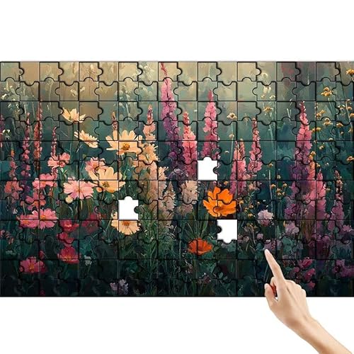 Blume Puzzle 1500 Teile Erwachsene, Retro Klassische Puzzles Bastelset Erwachsene, Buntes und Lustiges Lernspiele Set, Herausforderung Spielzeug mit Box für Home Wall Decor, Geschenke für Männer X-1 von Feionnug