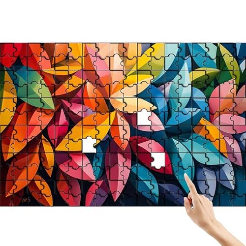 Blume Puzzle 500 Teile Erwachsene, Abstrakt Klassische Puzzles Bastelset Erwachsene, Buntes und Lustiges Lernspiele Set, Herausforderung Spielzeug mit Box für Home Wall Decor, Geschenke für Männer B-3 von Feionnug