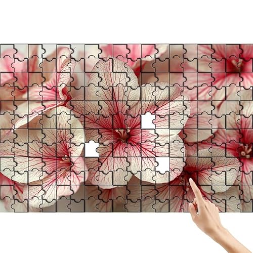 Blume Puzzle 500 Teile Erwachsene, Anlage Klassische Puzzles Bastelset Erwachsene, Buntes und Lustiges Lernspiele Set, Herausforderung Spielzeug mit Box für Home Wall Decor, Geschenke für Männer F-2 von Feionnug