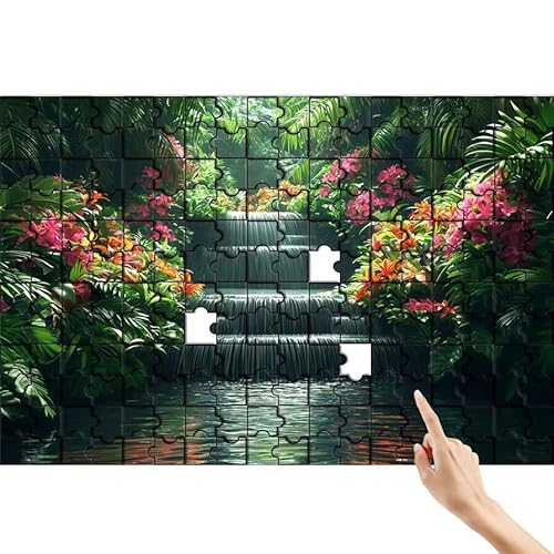 Blume Puzzle 500 Teile Erwachsene, Fallen Klassische Puzzles Bastelset Erwachsene, Buntes und Lustiges Lernspiele Set, Herausforderung Spielzeug mit Box für Home Wall Decor, Geschenke für Männer P-3 von Feionnug