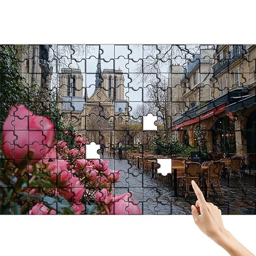 Blume Puzzle 500 Teile Erwachsene, Stadt Klassische Puzzles Bastelset Erwachsene, Buntes und Lustiges Lernspiele Set, Herausforderung Spielzeug mit Box für Home Wall Decor, Geschenke für Männer N-5 von Feionnug