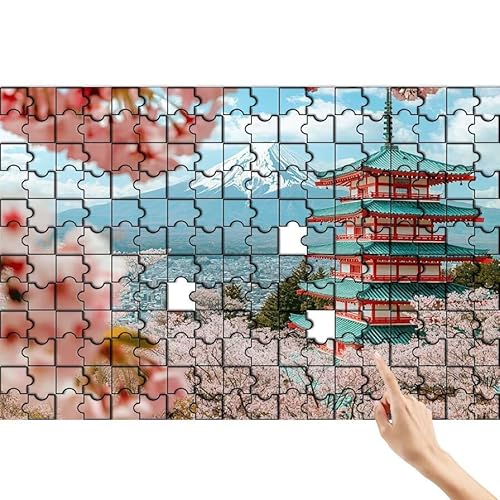 Blume Puzzle 500 Teile Erwachsene, Turm Klassische Puzzles Bastelset Erwachsene, Buntes und Lustiges Lernspiele Set, Herausforderung Spielzeug mit Box für Home Wall Decor, Geschenke für Männer Z-4 von Feionnug