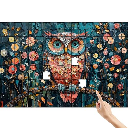 Blume Puzzle 90 Teile Erwachsene, Eule Klassische Puzzles Bastelset Erwachsene, Buntes und Lustiges Lernspiele Set, Herausforderung Spielzeug mit Box für Home Wall Decor, Geschenke für Männer W-2 Blume Puzzle 90 Teile Erwachsene, Eule Klassische Puzzles Bastelset Erwachsene, Buntes und Lustiges Lernspiele Set, Herausforderung Spielzeug mit Box für Home Wall Decor, Geschenke für Männer W-2 von Feionnug