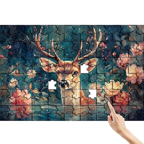 Blume Puzzle 90 Teile Erwachsene, REH Klassische Puzzles Bastelset Erwachsene, Buntes und Lustiges Lernspiele Set, Herausforderung Spielzeug mit Box für Home Wall Decor, Geschenke für Männer S-0 Blume Puzzle 90 Teile Erwachsene, REH Klassische Puzzles Bastelset Erwachsene, Buntes und Lustiges Lernspiele Set, Herausforderung Spielzeug mit Box für Home Wall Decor, Geschenke für Männer S-0 von Feionnug