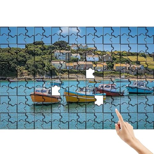 Boot Puzzle 140 Teile Erwachsene, Haus Klassische Puzzles Bastelset Erwachsene, Buntes und Lustiges Lernspiele Set, Herausforderung Spielzeug mit Box für Home Wall Decor, Geschenke für Männer M-2 von Feionnug