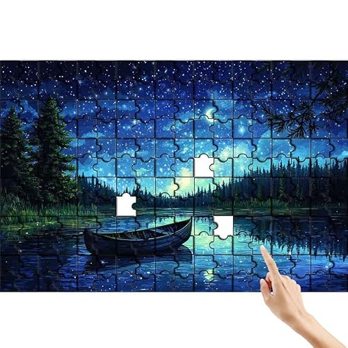 Boot Puzzle 300 Teile Erwachsene, Sternenhimmel Klassische Puzzles Bastelset Erwachsene, Buntes und Lustiges Lernspiele, Herausforderung Spielzeug mit Box für Home Wall Decor Geschenke für Männer Q-8 von Feionnug