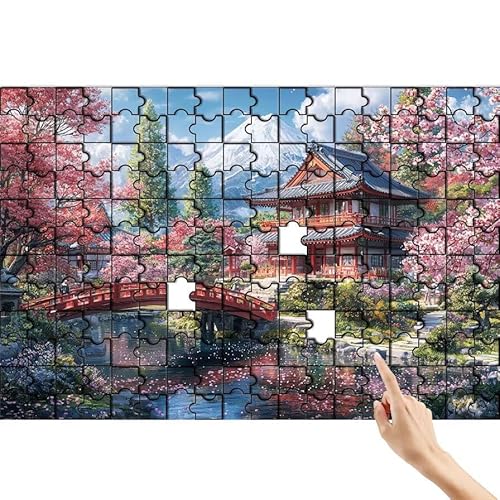 Brücke Puzzle 1500 Teile Erwachsene, Haus Klassische Puzzles Bastelset Erwachsene, Buntes und Lustiges Lernspiele Set, Herausforderung Spielzeug mit Box für Home Wall Decor, Geschenke für Männer U-5 von Feionnug
