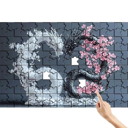 Drachen Puzzle 140 Teile Erwachsene, Tier Klassische Puzzles Bastelset Erwachsene, Buntes und Lustiges Lernspiele Set, Herausforderung Spielzeug mit Box für Home Wall Decor, Geschenke für Männer V-1 Drachen Puzzle 140 Teile Erwachsene, Tier Klassische Puzzles Bastelset Erwachsene, Buntes und Lustiges Lernspiele Set, Herausforderung Spielzeug mit Box für Home Wall Decor, Geschenke für Männer V-1 von Feionnug