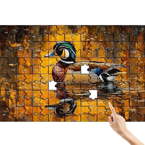Ente Puzzle 500 Teile Erwachsene, Tier Klassische Puzzles Bastelset Erwachsene, Buntes und Lustiges Lernspiele Set, Herausforderung Spielzeug mit Box für Home Wall Decor, Geschenke für Männer C-2 von Feionnug