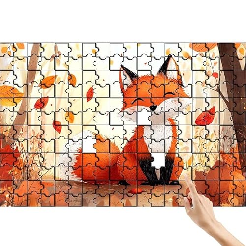Fuchs Puzzle 36 Teile Erwachsene, Karikatur Klassische Puzzles Bastelset Erwachsene, Buntes und Lustiges Lernspiele Set, Herausforderung Spielzeug mit Box für Home Wall Decor, Geschenke für Männer A-6 von Feionnug