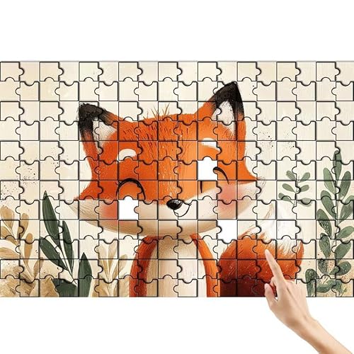 Fuchs Puzzle 500 Teile Erwachsene, Blätter Klassische Puzzles Bastelset Erwachsene, Buntes und Lustiges Lernspiele Set, Herausforderung Spielzeug mit Box für Home Wall Decor, Geschenke für Männer O-2 von Feionnug