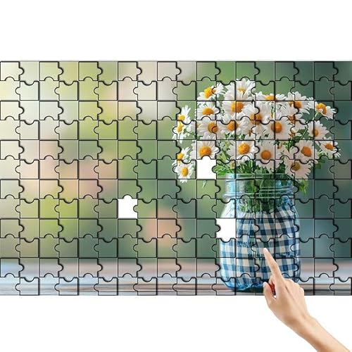 Gänseblümchen Puzzle 500 Teile Erwachsene, Anlage Klassische Puzzles Bastelset Erwachsene, Buntes Lustiges Lernspiele, Herausforderung Spielzeug mit Box für Home Wall Decor Geschenke für Männer W-4 von Feionnug