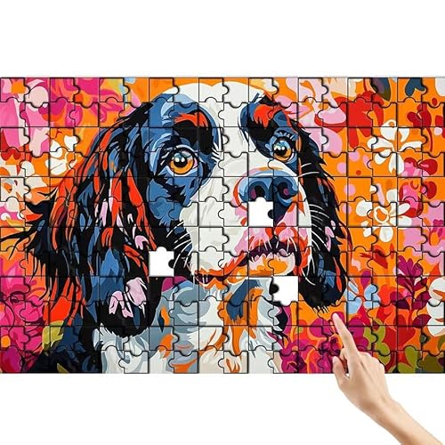 Hund Puzzle 1000 Teile Erwachsene, Niedlich Klassische Puzzles Bastelset Erwachsene, Buntes und Lustiges Lernspiele Set, Herausforderung Spielzeug mit Box für Home Wall Decor, Geschenke für Männer R-4 von Feionnug