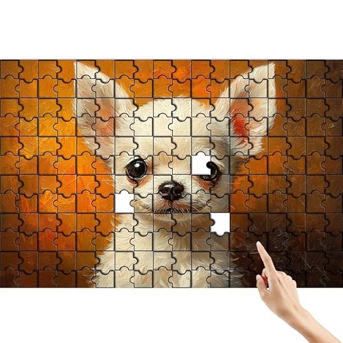Hund Puzzle 300 Teile Erwachsene, Niedlich Klassische Puzzles Bastelset Erwachsene, Buntes und Lustiges Lernspiele Set, Herausforderung Spielzeug mit Box für Home Wall Decor, Geschenke für Männer Z-2 von Feionnug