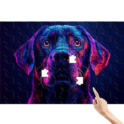 Hund Puzzle 500 Teile Erwachsene, Cool Klassische Puzzles Bastelset Erwachsene, Buntes und Lustiges Lernspiele Set, Herausforderung Spielzeug mit Box für Home Wall Decor, Geschenke für Männer T-5 von Feionnug