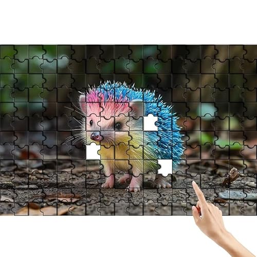 Igel Puzzle 1000 Teile Erwachsene, Niedlich Klassische Puzzles Bastelset Erwachsene, Buntes und Lustiges Lernspiele Set, Herausforderung Spielzeug mit Box für Home Wall Decor, Geschenke für Männer B-6 von Feionnug