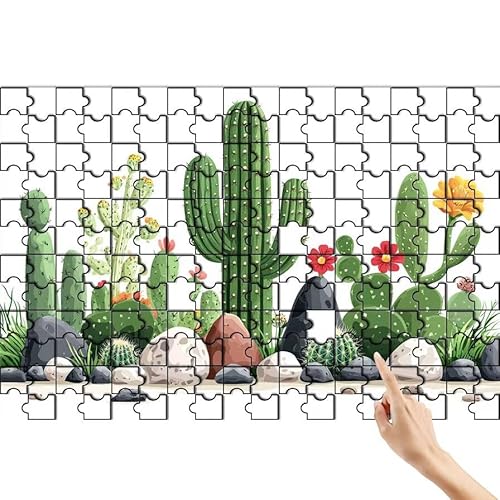 Kaktus Puzzle 90 Teile Erwachsene, Blume Klassische Puzzles Bastelset Erwachsene, Buntes und Lustiges Lernspiele Set, Herausforderung Spielzeug mit Box für Home Wall Decor, Geschenke für Männer A-9 Kaktus Puzzle 90 Teile Erwachsene, Blume Klassische Puzzles Bastelset Erwachsene, Buntes und Lustiges Lernspiele Set, Herausforderung Spielzeug mit Box für Home Wall Decor, Geschenke für Männer A-9 von Feionnug