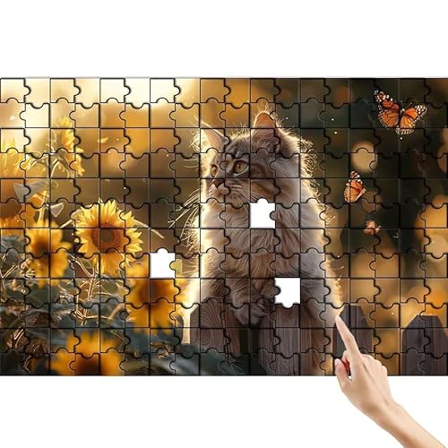 Katze Puzzle 500 Teile Erwachsene, Sonnenblume Klassische Puzzles Bastelset Erwachsene, Buntes und Lustiges Lernspiele, Herausforderung Spielzeug mit Box für Home Wall Decor Geschenke für Männer F-0 Katze Puzzle 500 Teile Erwachsene, Sonnenblume Klassische Puzzles Bastelset Erwachsene, Buntes und Lustiges Lernspiele, Herausforderung Spielzeug mit Box für Home Wall Decor Geschenke für Männer F-0 von Feionnug