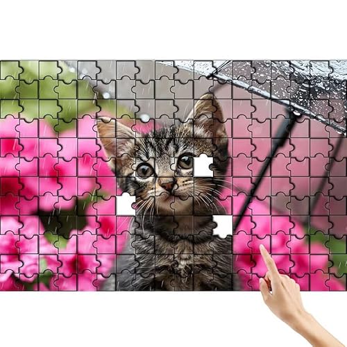 Katze Puzzle 90 Teile Erwachsene, Regenschirm Klassische Puzzles Bastelset Erwachsene, Buntes und Lustiges Lernspiele, Herausforderung Spielzeug mit Box für Home Wall Decor Geschenke für Männer C-9 Katze Puzzle 90 Teile Erwachsene, Regenschirm Klassische Puzzles Bastelset Erwachsene, Buntes und Lustiges Lernspiele, Herausforderung Spielzeug mit Box für Home Wall Decor Geschenke für Männer C-9 von Feionnug