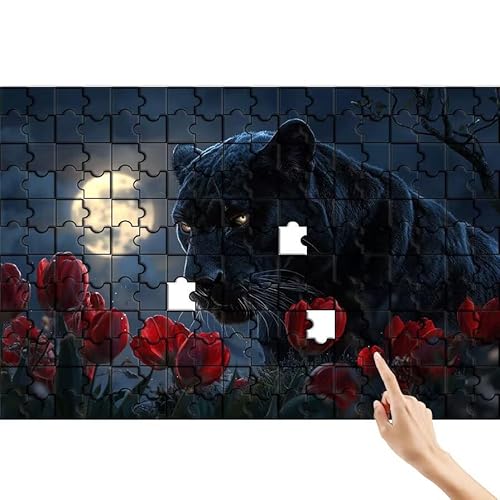 Leopard Puzzle 140 Teile Erwachsene, Tulpe Klassische Puzzles Bastelset Erwachsene, Buntes und Lustiges Lernspiele Set, Herausforderung Spielzeug mit Box für Home Wall Decor, Geschenke für Männer D-6 Leopard Puzzle 140 Teile Erwachsene, Tulpe Klassische Puzzles Bastelset Erwachsene, Buntes und Lustiges Lernspiele Set, Herausforderung Spielzeug mit Box für Home Wall Decor, Geschenke für Männer D-6 von Feionnug