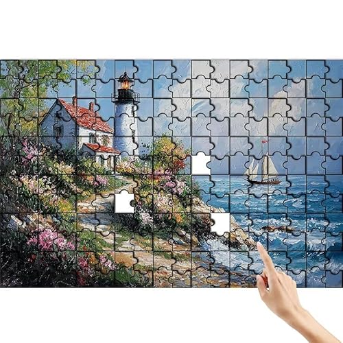 Leuchtturm Puzzle 300 Teile Erwachsene, Boot Klassische Puzzles Bastelset Erwachsene, Buntes und Lustiges Lernspiele Set, Herausforderung Spielzeug mit Box für Home Wall Decor Geschenke für Männer V-2 Leuchtturm Puzzle 300 Teile Erwachsene, Boot Klassische Puzzles Bastelset Erwachsene, Buntes und Lustiges Lernspiele Set, Herausforderung Spielzeug mit Box für Home Wall Decor Geschenke für Männer V-2 von Feionnug
