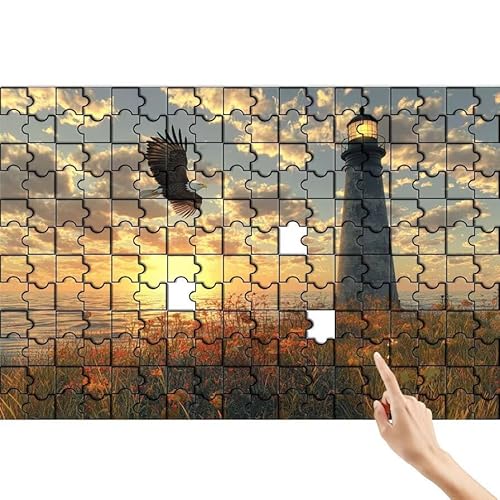 Leuchtturm Puzzle 500 Teile Erwachsene, Adler Klassische Puzzles Bastelset Erwachsene, Buntes und Lustiges Lernspiele, Herausforderung Spielzeug mit Box für Home Wall Decor Geschenke für Männer Z-7 Leuchtturm Puzzle 500 Teile Erwachsene, Adler Klassische Puzzles Bastelset Erwachsene, Buntes und Lustiges Lernspiele, Herausforderung Spielzeug mit Box für Home Wall Decor Geschenke für Männer Z-7 von Feionnug