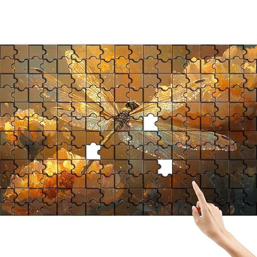 Libelle Puzzle 300 Teile Erwachsene, Anlage Klassische Puzzles Bastelset Erwachsene, Buntes und Lustiges Lernspiele Set, Herausforderung Spielzeug mit Box für Home Wall Decor, Geschenke für Männer G-3 von Feionnug