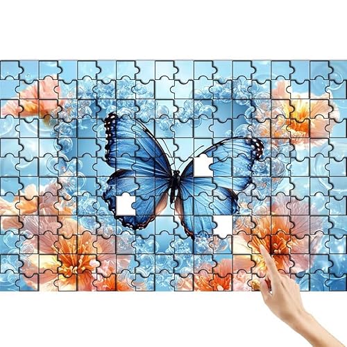 Liebe Puzzle 500 Teile Erwachsene, Schmetterling Klassische Puzzles Bastelset Erwachsene, Buntes und Lustiges Lernspiele, Herausforderung Spielzeug mit Box für Home Wall Decor Geschenke für Männer G-7 von Feionnug