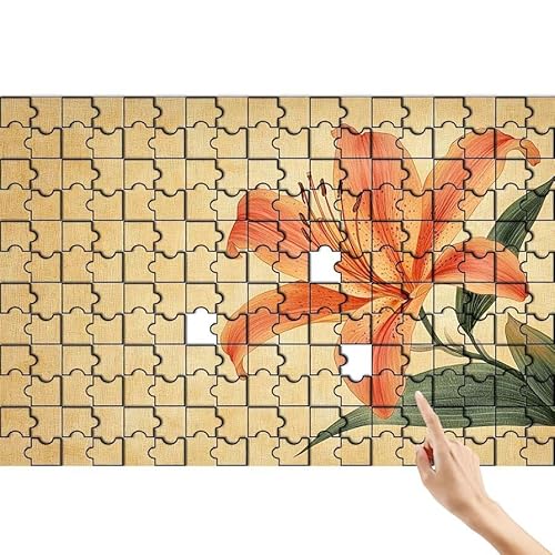 Lilie Puzzle 500 Teile Erwachsene, Blume Klassische Puzzles Bastelset Erwachsene, Buntes und Lustiges Lernspiele Set, Herausforderung Spielzeug mit Box für Home Wall Decor, Geschenke für Männer H-2 Lilie Puzzle 500 Teile Erwachsene, Blume Klassische Puzzles Bastelset Erwachsene, Buntes und Lustiges Lernspiele Set, Herausforderung Spielzeug mit Box für Home Wall Decor, Geschenke für Männer H-2 von Feionnug