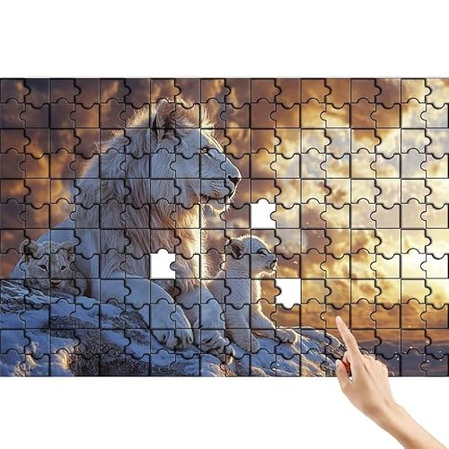 Löwe Puzzle 36 Teile Erwachsene, Wolke Klassische Puzzles Bastelset Erwachsene, Buntes und Lustiges Lernspiele Set, Herausforderung Spielzeug mit Box für Home Wall Decor, Geschenke für Männer C-7 Löwe Puzzle 36 Teile Erwachsene, Wolke Klassische Puzzles Bastelset Erwachsene, Buntes und Lustiges Lernspiele Set, Herausforderung Spielzeug mit Box für Home Wall Decor, Geschenke für Männer C-7 von Feionnug