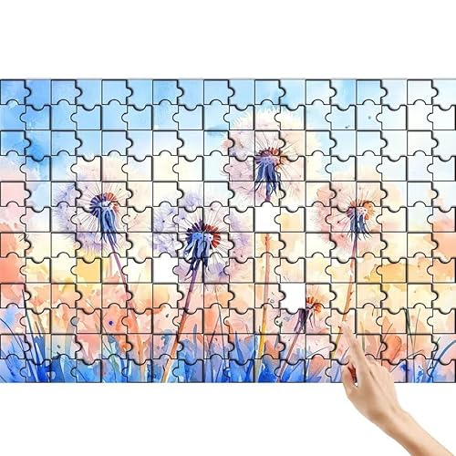 Löwenzahn Puzzle 140 Teile Erwachsene, Anlage Klassische Puzzles Bastelset Erwachsene, Buntes und Lustiges Lernspiele, Herausforderung Spielzeug mit Box für Home Wall Decor Geschenke für Männer C-4 von Feionnug