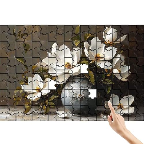 Magnolie Puzzle 500 Teile Erwachsene, Vase Klassische Puzzles Bastelset Erwachsene, Buntes und Lustiges Lernspiele Set, Herausforderung Spielzeug mit Box für Home Wall Decor, Geschenke für Männer P-5 Magnolie Puzzle 500 Teile Erwachsene, Vase Klassische Puzzles Bastelset Erwachsene, Buntes und Lustiges Lernspiele Set, Herausforderung Spielzeug mit Box für Home Wall Decor, Geschenke für Männer P-5 von Feionnug